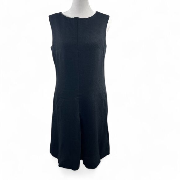 Union Dresses & Skirts - VTG 60's Black A-line Sheath Dress Size M Union Goth Corpcore Office Siren Emo